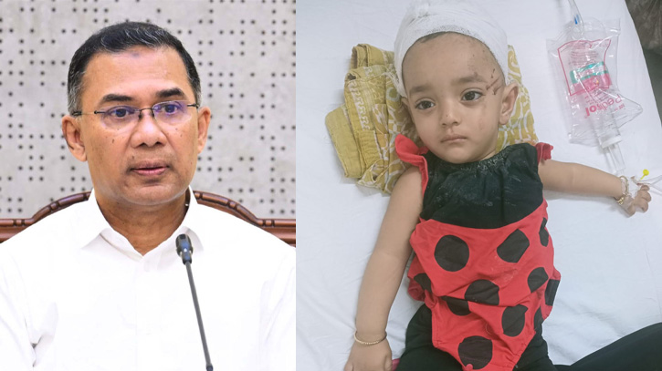 সড়ক দুর্ঘটনায় বেঁচে যাওয়া শিশুর চিকিৎসার দায়িত্ব নিলেন প্রধা