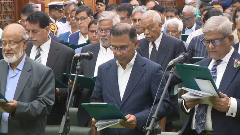 তারেক রহমানসহ বিএনপির সংসদ সদস্যদের শপথগ্রহণ সম্পন্ন