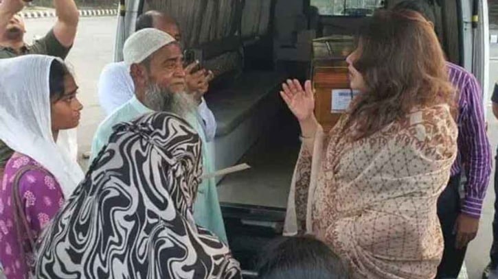 সরকারি ব্যবস্থাপনায় দেশে ফিরলো ইরাকে নিহত শ্রাবনের মরদেহ