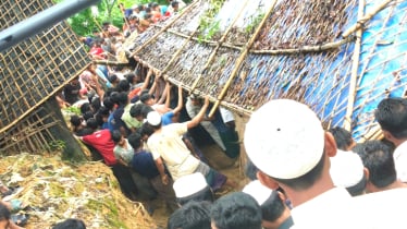 রোহিঙ্গা ক্যাম্পে পাহাড়ধস: ৫ মাদ্রাসা শিক্ষার্থীর মৃত্যু, ন
