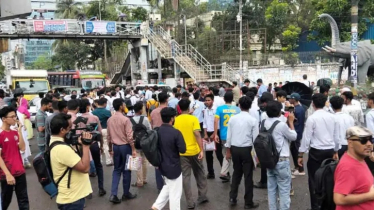সায়েন্সল্যাব থেকে সচিবালয়ের পথে আন্দোলনরত এইচএসসি পরীক্ষার্থ