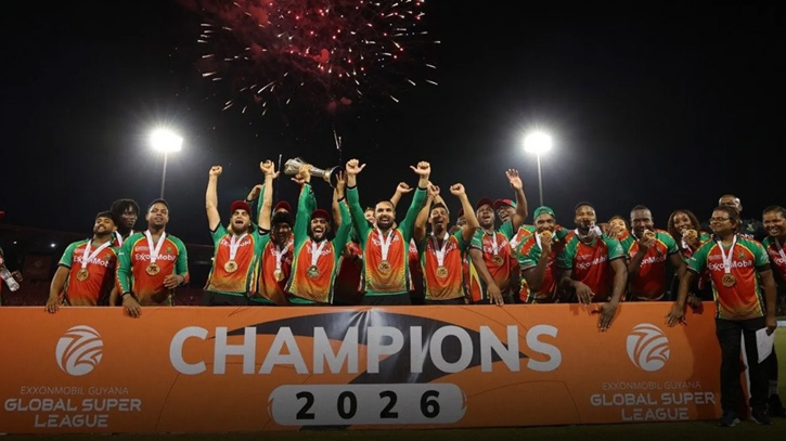 ৮৫ রান করেও ফাইনাল জয়ের রেকর্ড গড়লো গায়ানা