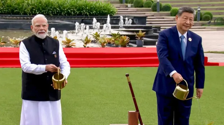ভারত-চীন সম্পর্ক এগিয়ে নিতে একমত মোদি-শি জিনপিং