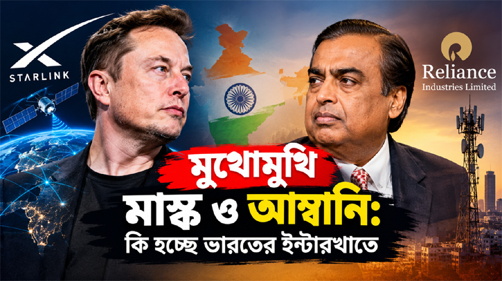 মুখোমুখি মাস্ক ও আম্বানি: কি হচ্ছে ভারতের ইন্টারখাতে?